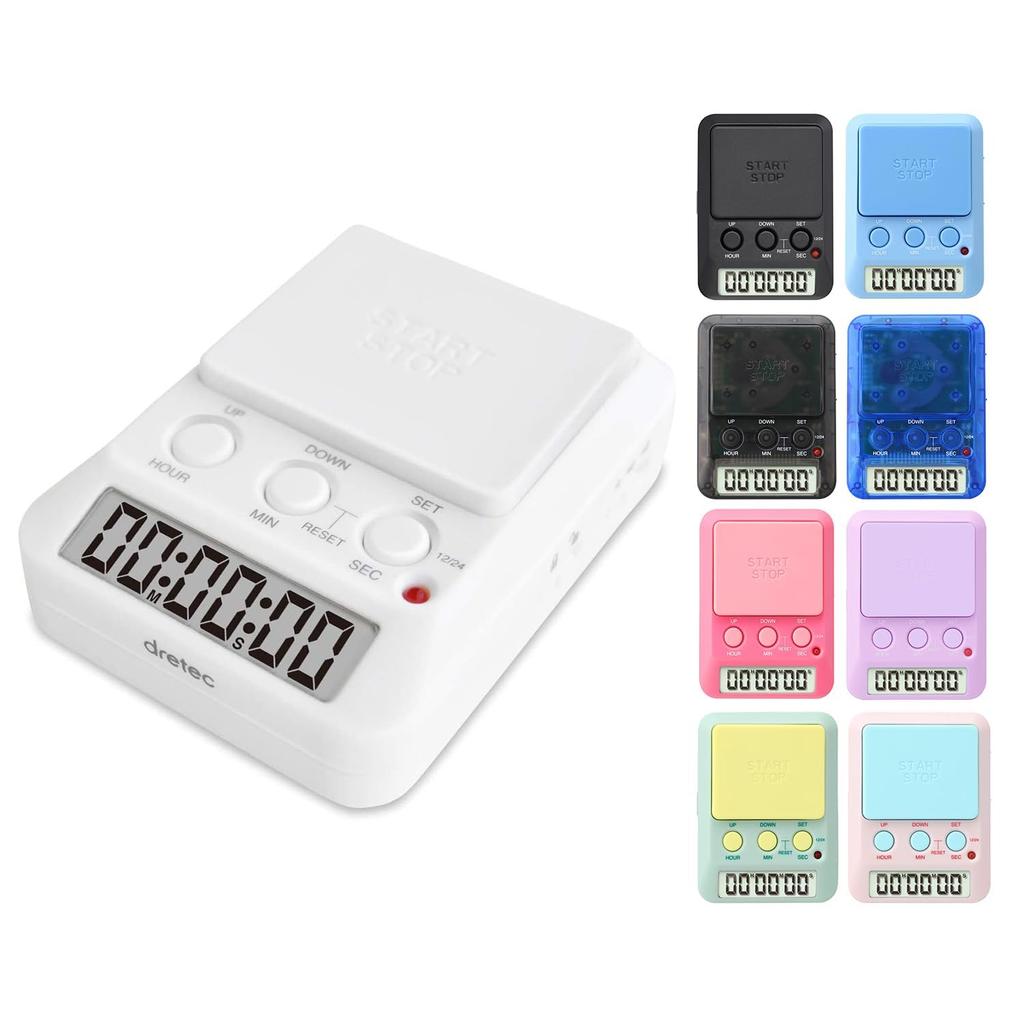 dretec Study Timer Time Up 2 T-580WT White