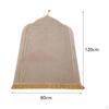 Islamic Prayer Rug Travel Portable Home Floor Embossing Worship Kneel Carpet