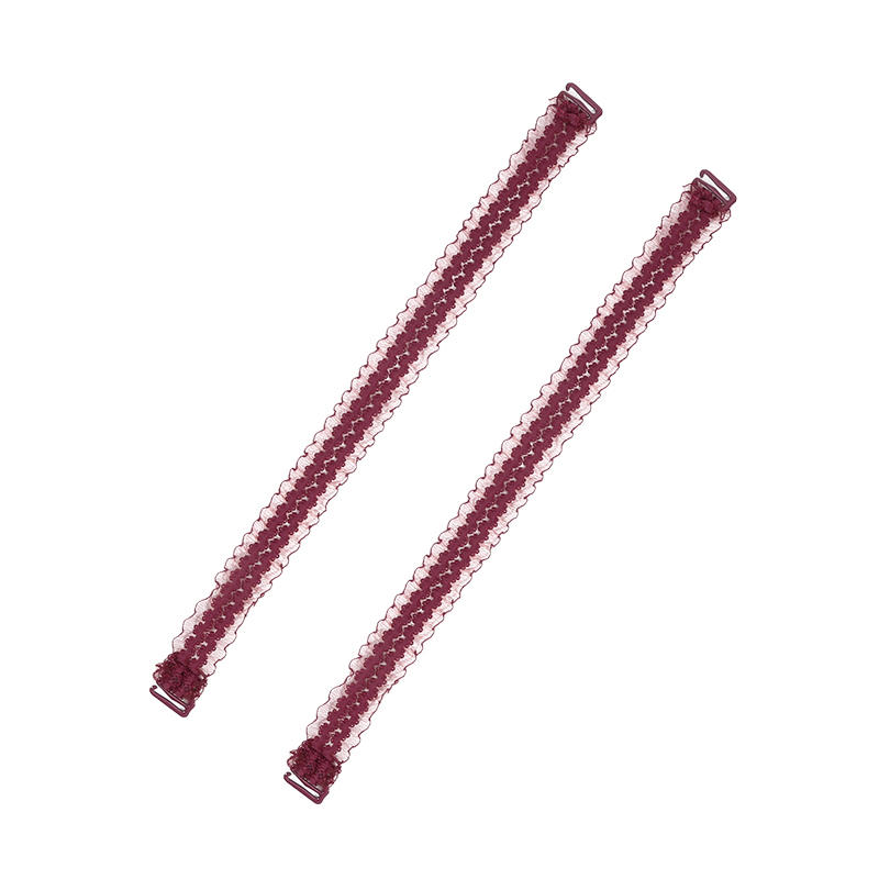 Adjustable Lace Underwear Shoulder Straps Women Elastic Stretch Bra Non-slip Mesh Hollowed Flower Shoulder Straps Accessories