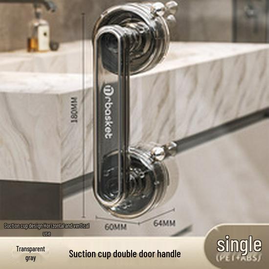 No-Drill Suction Cup Handle for Glass Shower, Sliding Doors, and Refrigerators