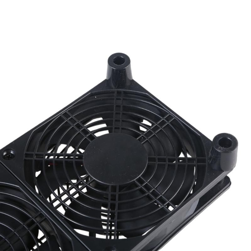 Three 120mm 5V USB Powered PC Router Fans 1 Speed 1400rpm High Airflow Cooling Fan for Router Modem Receiver
