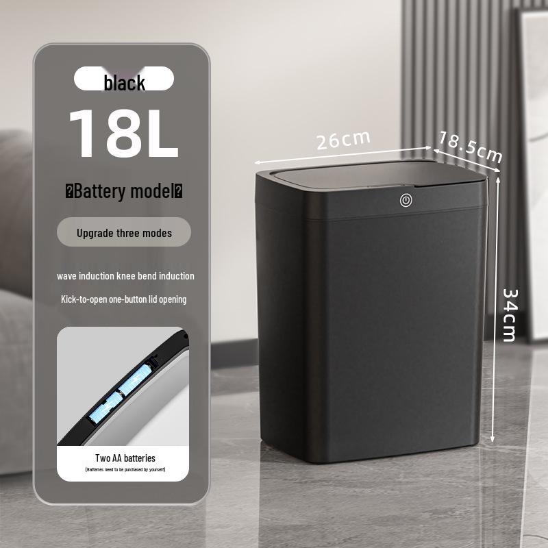 Intelligenter Sensor-Mülleimer mit Deckel - Leises automatisches Öffnen/Schließen für Küche & Wohnzimmer