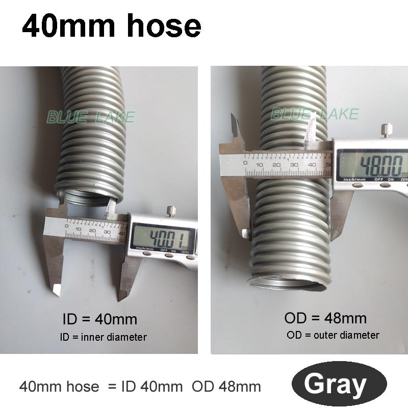 Threaded Hose Inner 40mm Outer 48mm Extension Connector Two-way Connector Vacuum Cleaner Hose Accessories