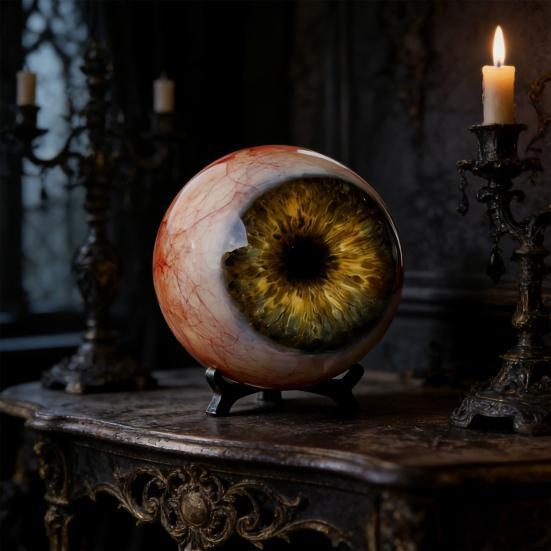Realistisch Gotisch Oogbol Ornament Levensgetrouw Horror 3D Oog Beeldje Eng Donkere Fantasie Stijl Bureau Decoratie voor Halloween Huisdecoratie