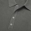 Fila Milano Series Comfortable Business Short Sleeve Knit Shirt Men Tops Dark-Gray F11M625407F-DY