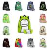 2pcs/set Dreamwastaken Dream Smp 3d Printed Backpack Schoolbag Pencil Bag For Men And Women