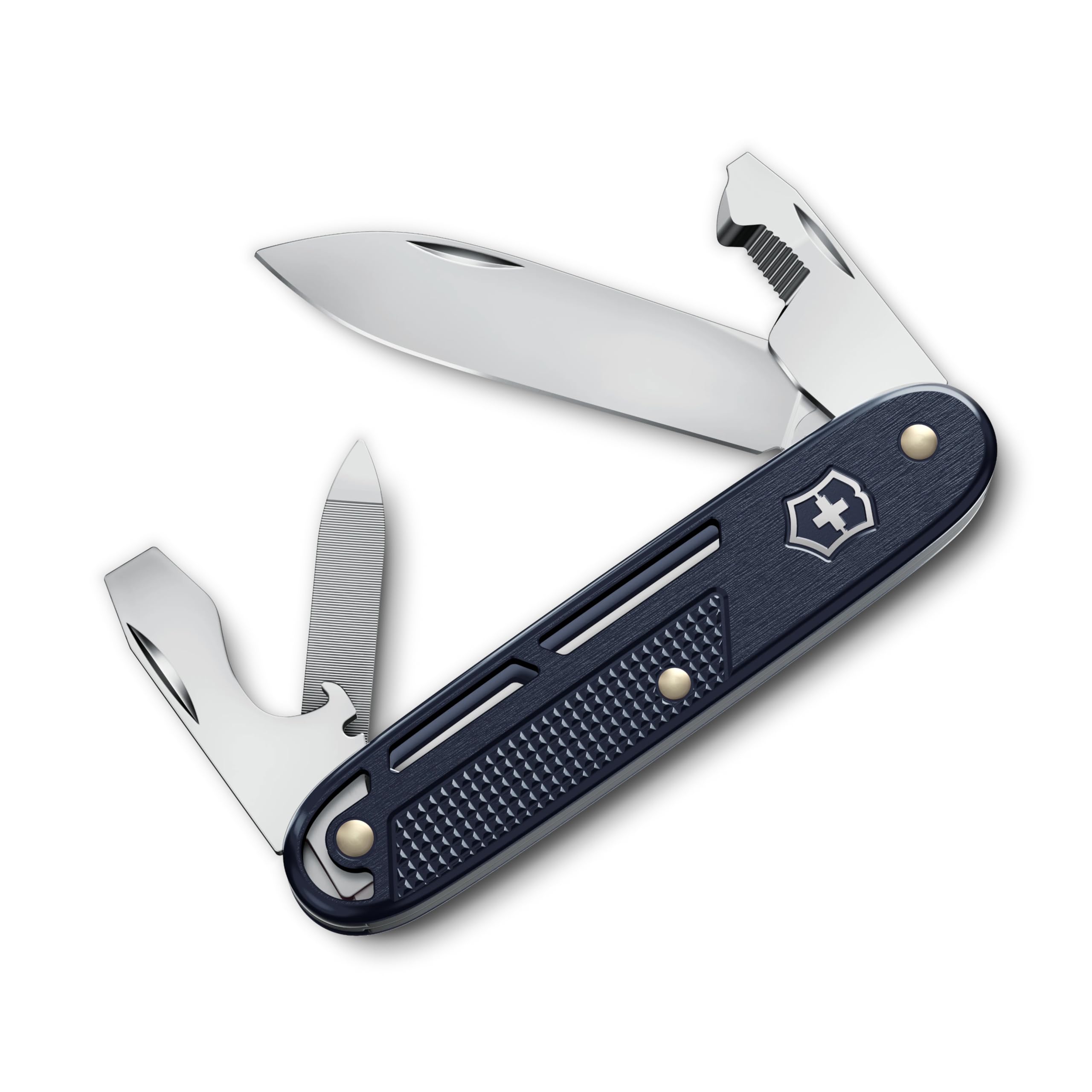 

VICTORINOX ALOX Refined Synergy Multi-Tool Knife 9 Functions Swiss Made Blue Compact Outdoor Camping Survival Gift 0.8216.22