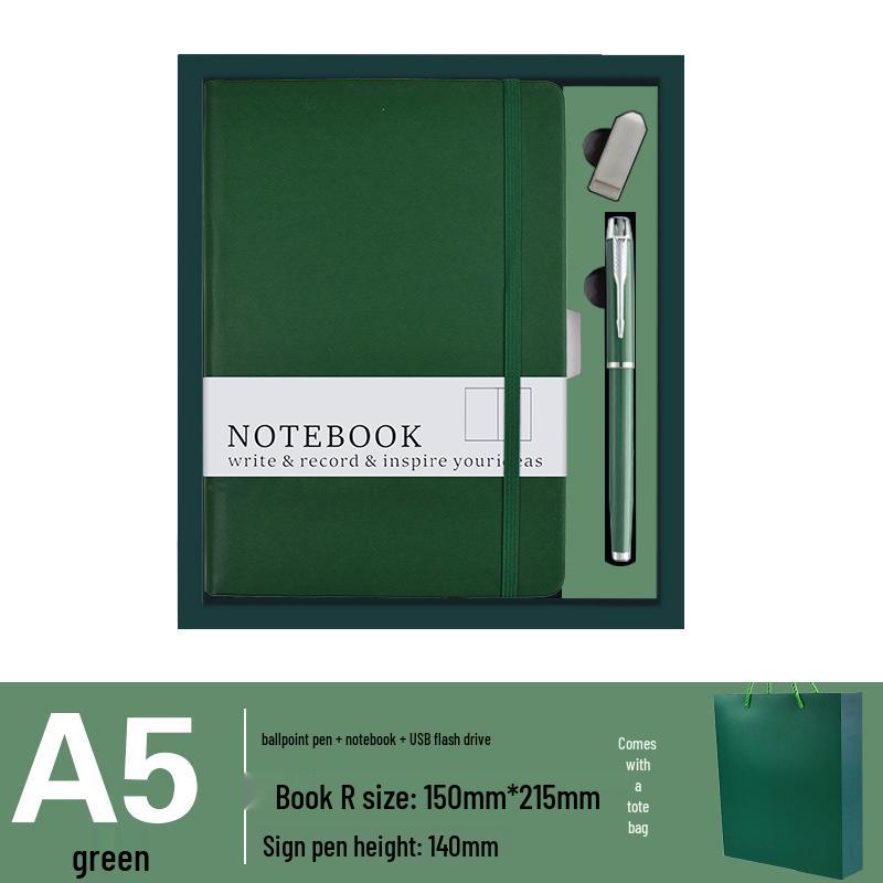 High-End Business Gift Set: Notebook & Insulated Cup Memento for Client Events