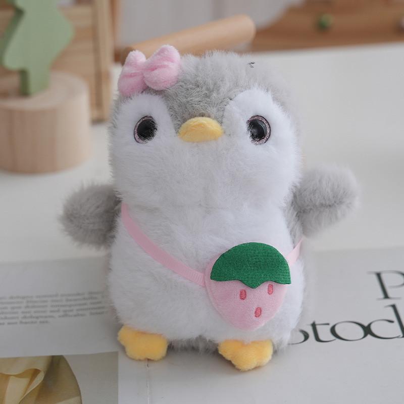 Cute Penguin Plush Toy Bag Charm With Detachable Hook For Travel And Gifts