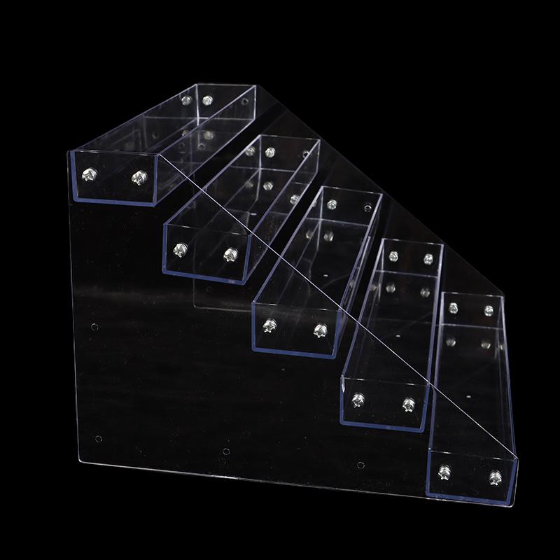 2/3/4/5/6/7 Layers Nail Polish Display Stand Clear Cosmetic Display Rack Holder Essential Oil Bottle Organizer Storage