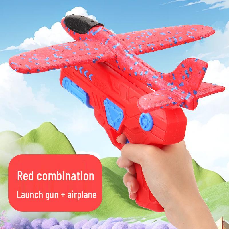 Children's Ejection Foam Airplane Gun - Outdoor Toy for Sky Park Fun
