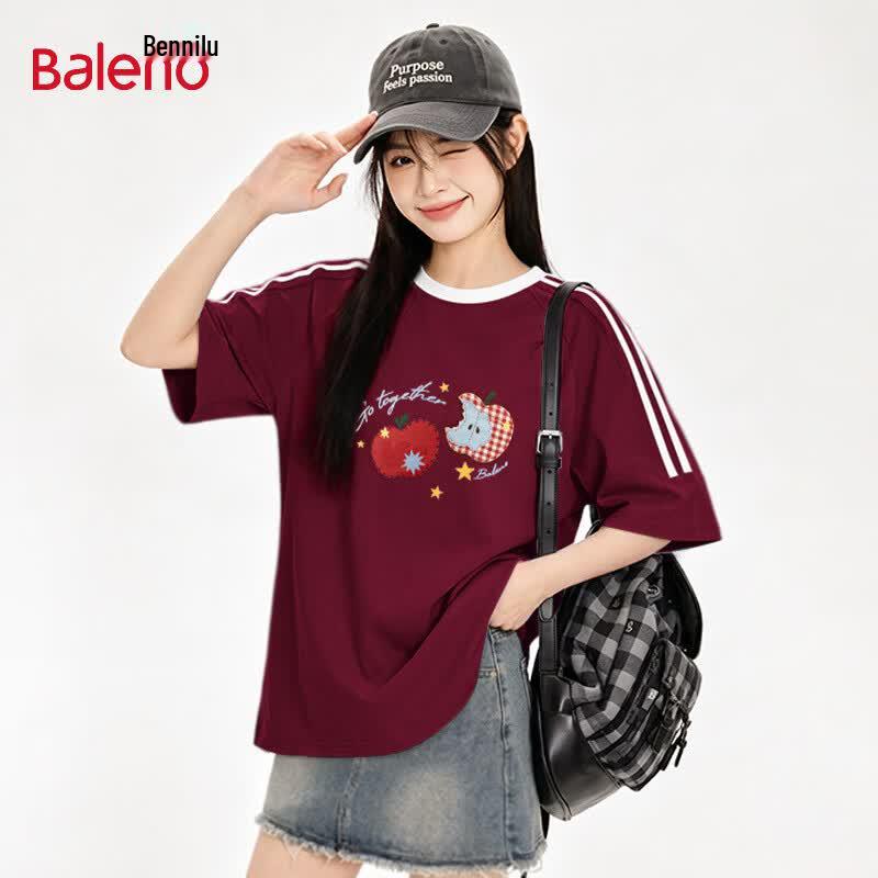 Baleno Women's Classic Fun Print Short Sleeve T-Shirt
