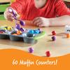 Learning Resources Fingertip Educational Divide and Count Mini Muffins Math Set LER5556, Authentic, 12.70 X 11.50 X 10.20 Inches