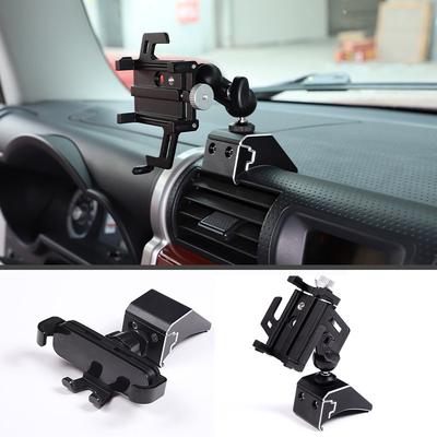 Für Toyota FJ Cruiser 2007- Aluminiumlegierung Auto-Handyhalter Multifunktionaler GPS-Navigationshalter Auto-Innenzubehör