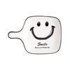 Smiling Face Ceramic Handle Plate