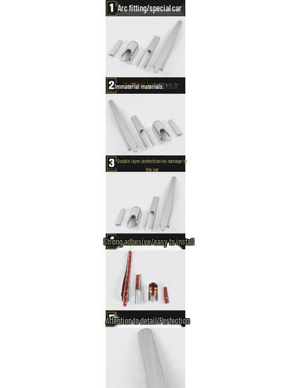 Compatible Geely Global Hawk GX-9 Rear Wiper Chrome Trim Cover - 15 Models