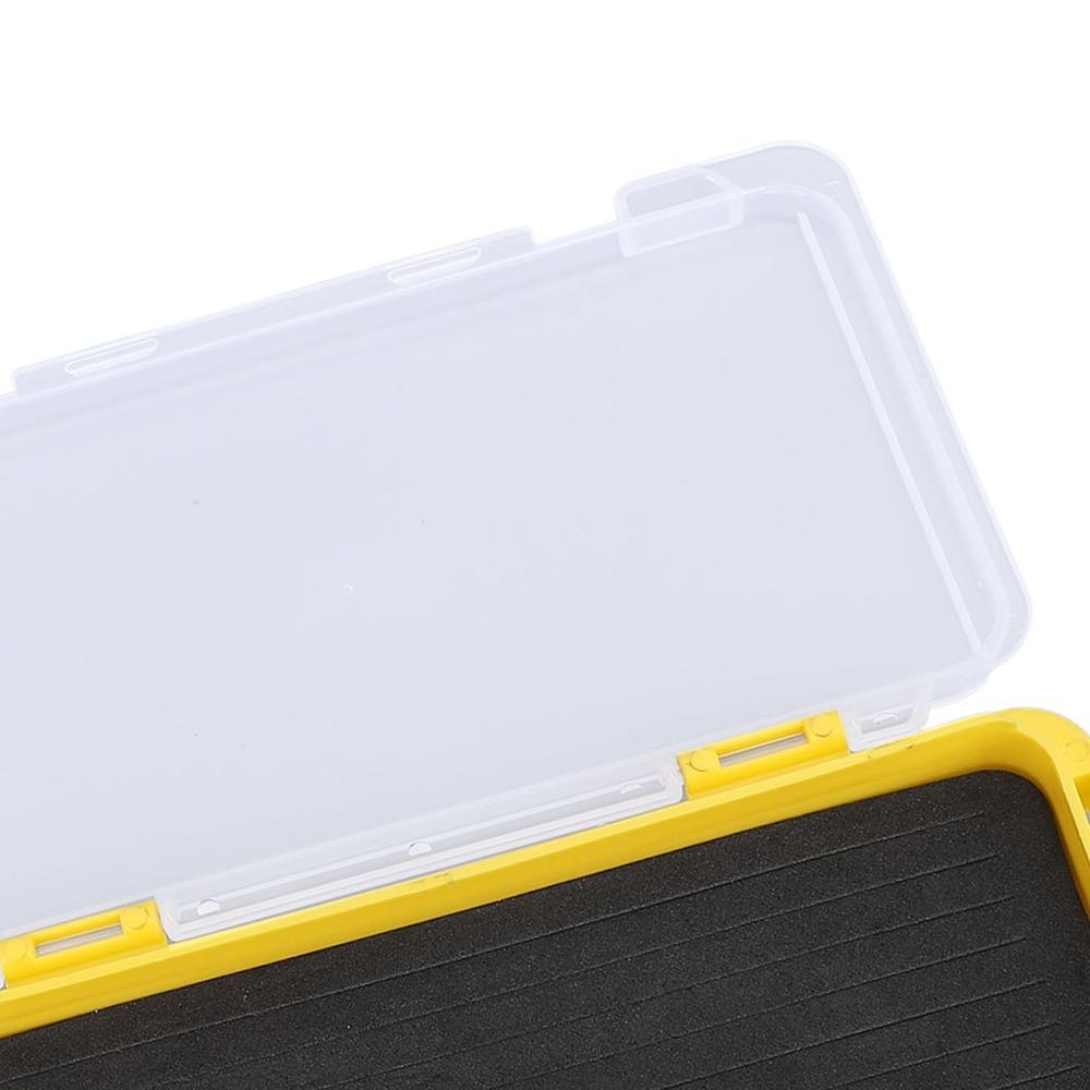 Kunststoff Angelhaken Aufbewahrung Gelbe Angelköderbox Langlebige Angeljig-Box Tackle Aufbewahrung