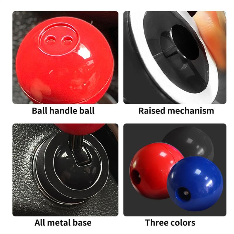 Auto Push Start Joystick Billiards Styles Car Push To Start Button Rocker Car Button Start Lever Car Starter Engine Button Cover