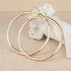 Trendy Statement Gold Copper Hoop Earrings For Women Round Gold Eardrop Luxury Jewelry Accessories for Wedding Anniversary Gift
