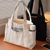 Versatile Large-Capacity Canvas Tote Bag for Work, Outings, Artistic Style & Student Life