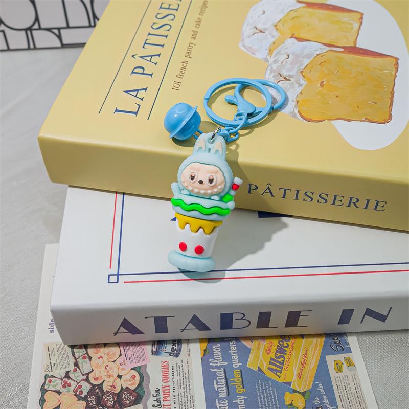 

Новый Милый Брелок-Подвеска Лабубу с Колокольчиком Подвесное Украшение Украшения для Сумки Детский Подарок синий