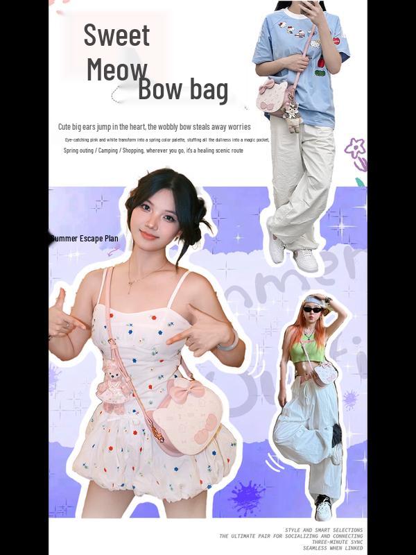 Hello Kitty Student Crossbody Shoulder Bag