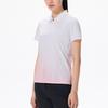Anta Champion Series Gradient Logo Letter Pullover Polo Shirt Women tops Cloud-Mist-Pink 162320142-3