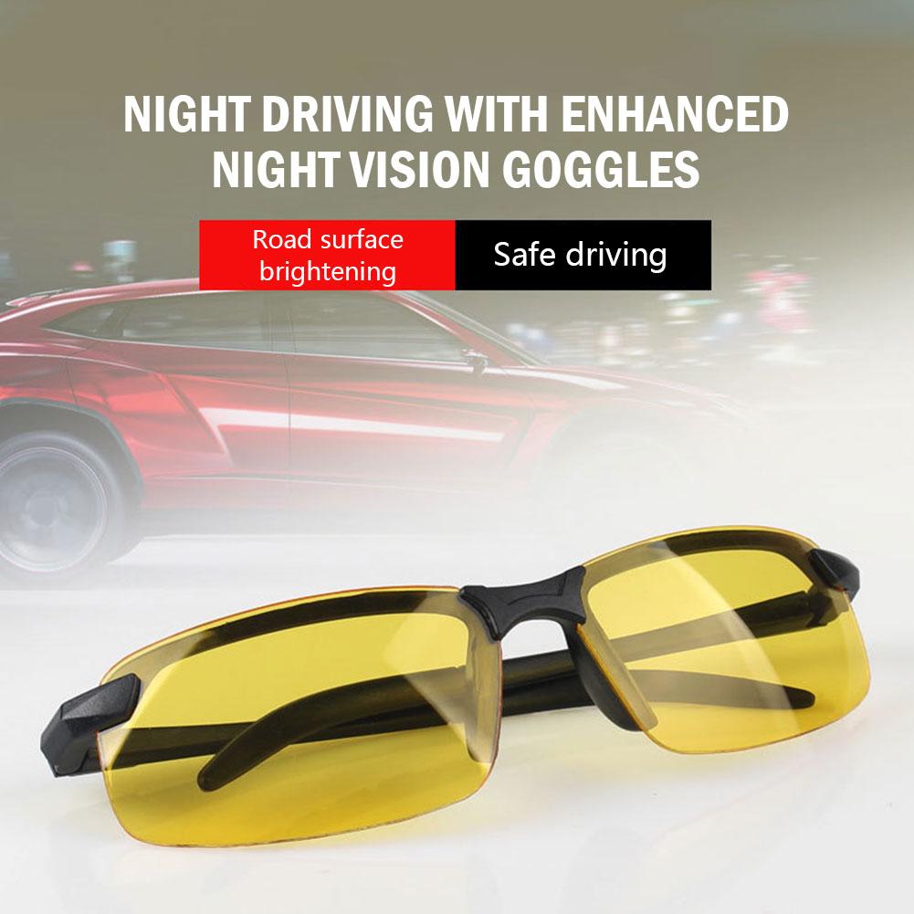 Anti Glare Polarized Sunglasses Fishing Outdoor Sunglasses For Men Yellow Night Vision Yellow Driving Glasses With UV Protection
