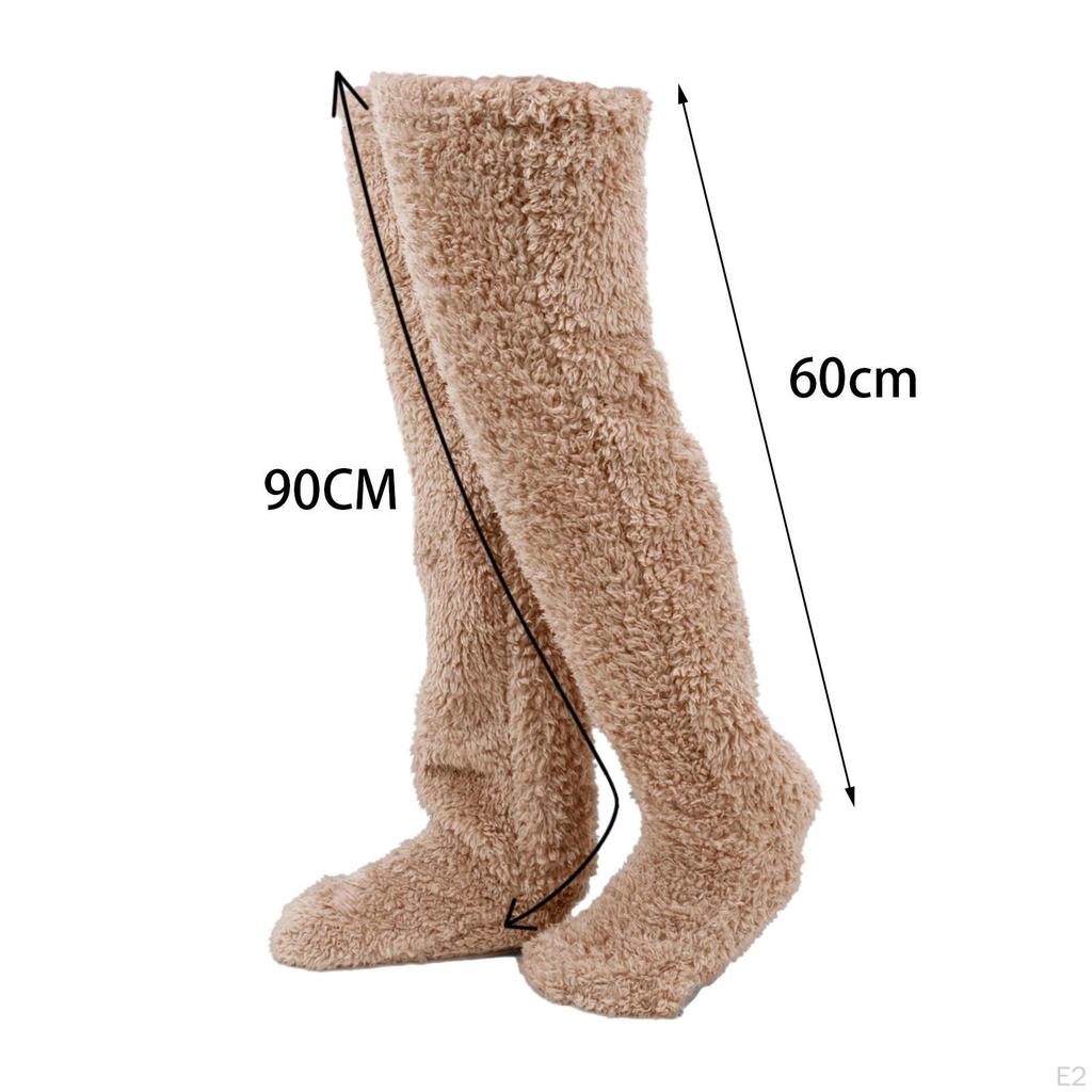 Cozy Winter Fleece Knee-High Socks for Women