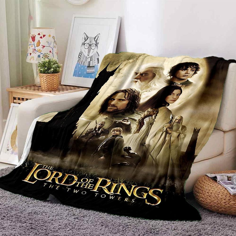 

1pc The Lord of the Rings The Two Towers Flannel Blanket Soft Warm Throw for Home, Office, Travel, All-Season Cozy Bedding GiftL1172 80cmx120cm(31inx47in)