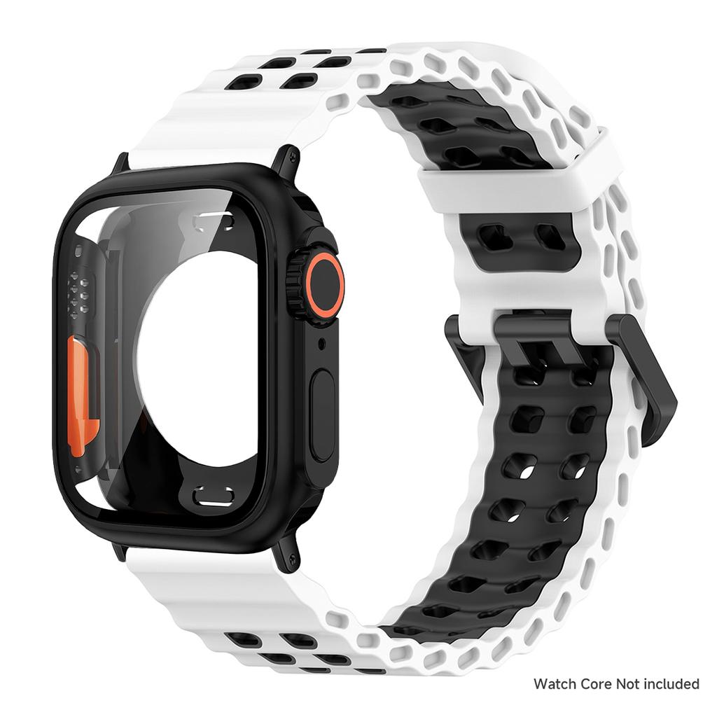 Silicone Strap+Change to Ultra Case For Apple Watch 11 10 42/46mm Protective Cover for iwatch Series 9 8 7 6 se54 40/41/44/45mm