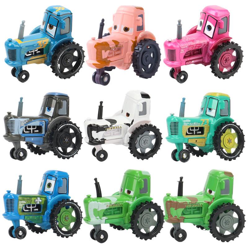 Cars Disney Pixar Cars Lightning McQueen Rhapsody Matador Bulldozer Truck Mater Harvester 1:55 Diecast Metal Car Model Toy
