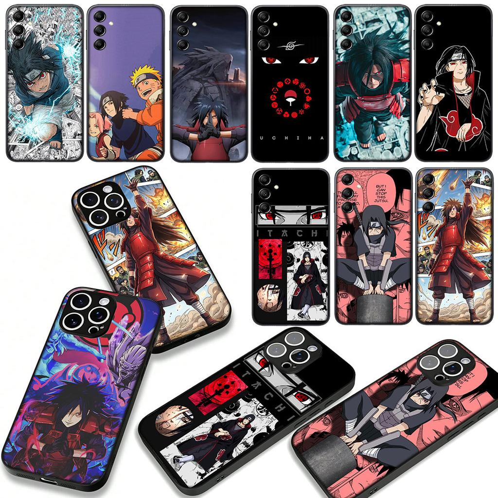 Phone Cover for Apple iPhone 17 16 15 11 Pro XS Max XR 6 7 8 Plus + SE 2020 5 16E Case Itachi Narutos Sasuke Uchiha Madaras