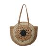 Large-capacity woven straw bag women's 2025 new seaside vacation wind beach bag foreign style underarm shoulder bag tide