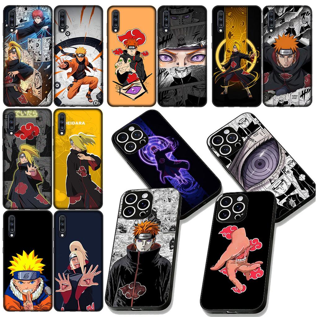 Akatsuki Pain Naruto Deidara Phone Case for Samsung Galaxy S22 S21 S20 FE Ultra Plus A35 A36 A37 A33 A34 A04 A71 Soft Cover