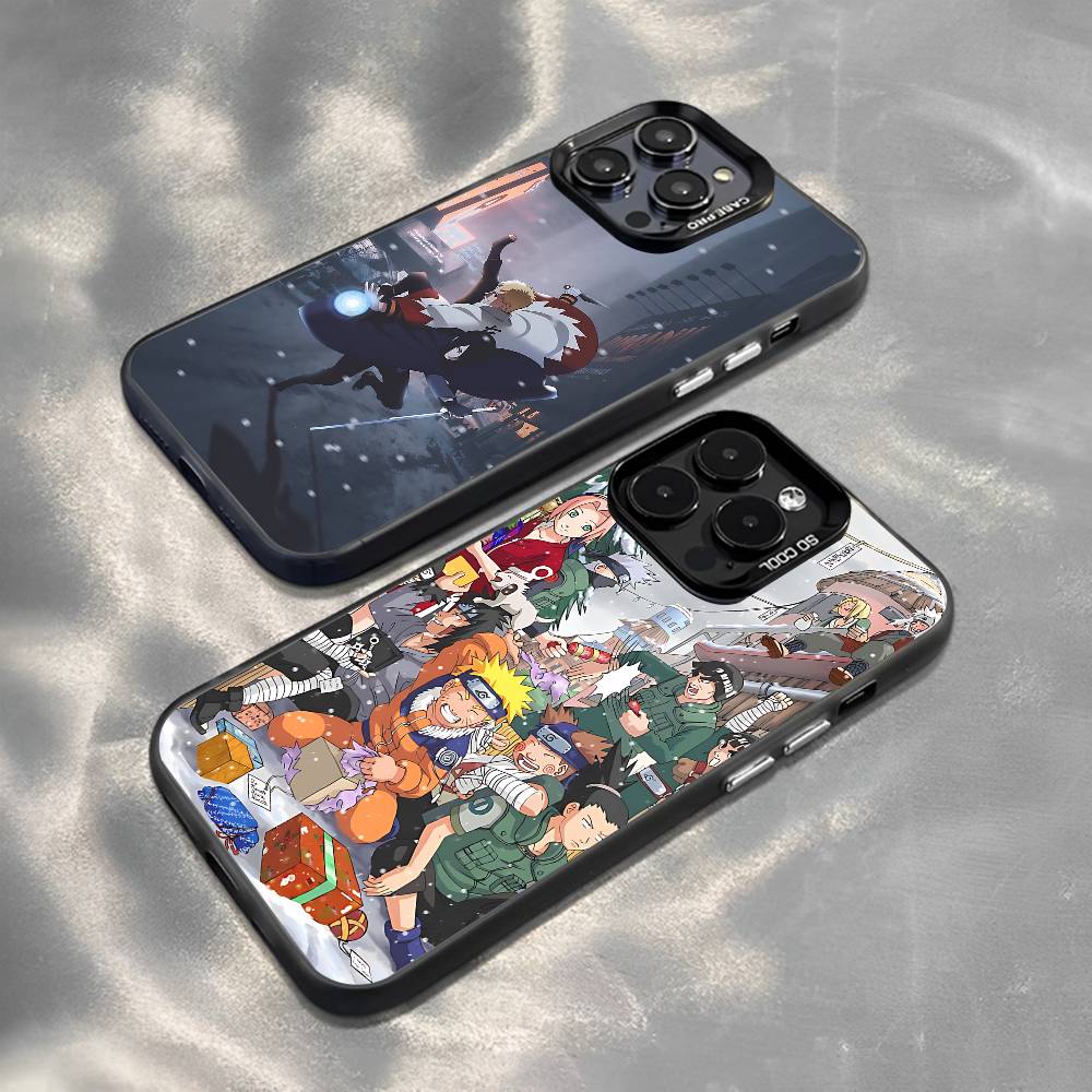 Anime E-NarutoS Phone Case For IPhone 16 15 Plus 14 13 12mini 11Pro Max Candy Matte Shockproof Back Cover