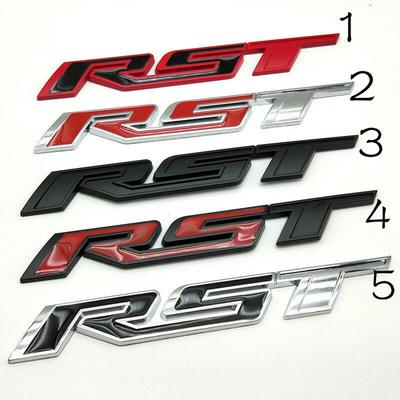 RST Metal Sticker Car Styling Rear Trunk Tailgate Fender Emblem Decal for Chevrolet Silverado 1500 2500 3500 4500 5500 Car Decor