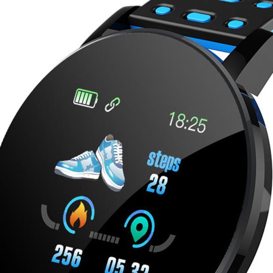 Chytré hodinky 119 Plus Multifunkční monitorování zdraví Vodotěsné Módní Sportovní Monitor srdečního tepu Chytré hodinky pro běh