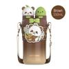 Cartoon 640/600/550ML Large Capacity Insulated Cup Stainless Steel Panda Water Bottle Capybara Thermal Mug for Boys and Girls