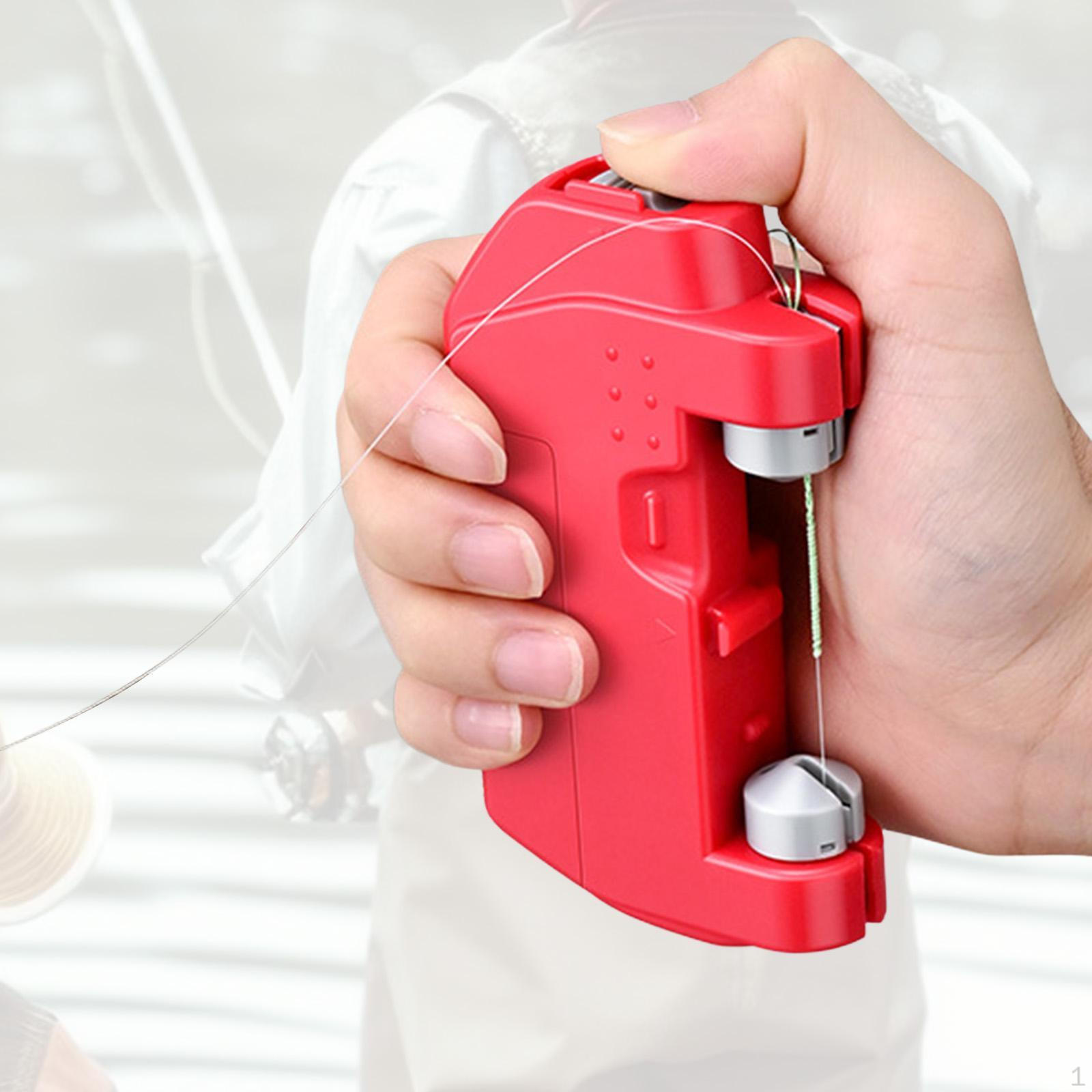 

Автоматическое устройство для завязывания узлов на леске, USB-инструмент для быстрой работы, Приманка, Узловяз, Подарок, красный