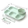 with Bowl and Tableware Fat-Loss Meal Plate Microwave-safe Divided Food Plate  Canteen
