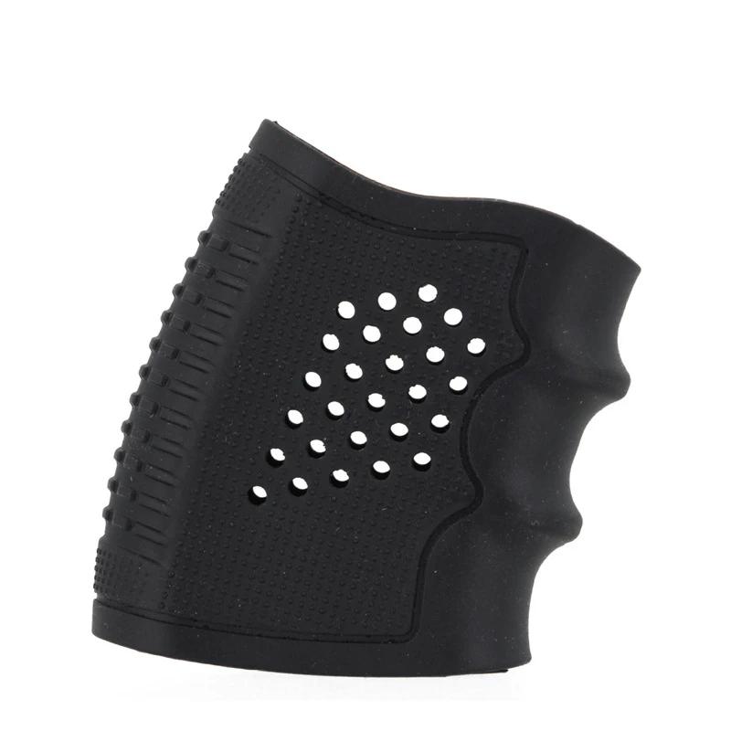 1PC Anti-Slip Tactical Handgun Rubber Protect Cover Grip Glove Tactical Holster for Glock Hunting Black Gun Accesories