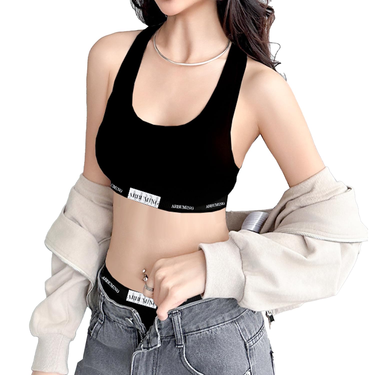 

Ночной спорт Высокий Мягкий для 24 Дневного и Ночного Использования [ArBuMIng] Бюстгальтер, Нижнее белье, Женский, Хлопок, Бюстгальтер, Без косточек, Бюстгальтер, Эластичность, На ощупь, Дышащий, чёрный