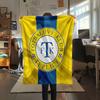 Teplice Football Club  Print Flannel Blanket, High quality Comfortable for All Seasons, Home Decor, Warmth and Comfort