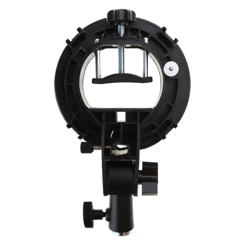 Universal Flash Bracket Mount Adapter with Hand Grip Adjustable for Speedlite Snoots Flash Softbox Photography Umbrella