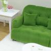 Handmade Mini Couch Dollhouses Single Sofa Set Flocking Loveseat Seater For Realistic Bedroom Scenes