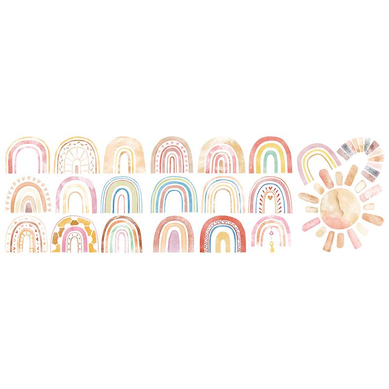 Wall Stickers 99*31CM for Bedroom Living Room for Wall Tile Window Rainbow
