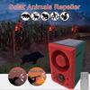 Solar Motion Sensor Alarm Emits Loud Dog Barking & Gunshot Sounds Up To 130db