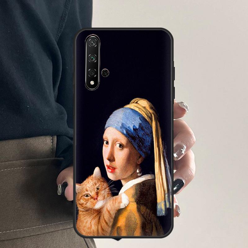 Renaissance Cats Rich Art For Huawei Nova 12s 12i 11i 7i 8i 9 10 SE Y91 Y90 Y60 Y70 Y72 Y61 P60 Pro P30 P40 Lite Case