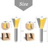 6PCS Dovetail Router Bit Set Woodworking Milling Cutter Carving Tool Wood Router Bits Kit